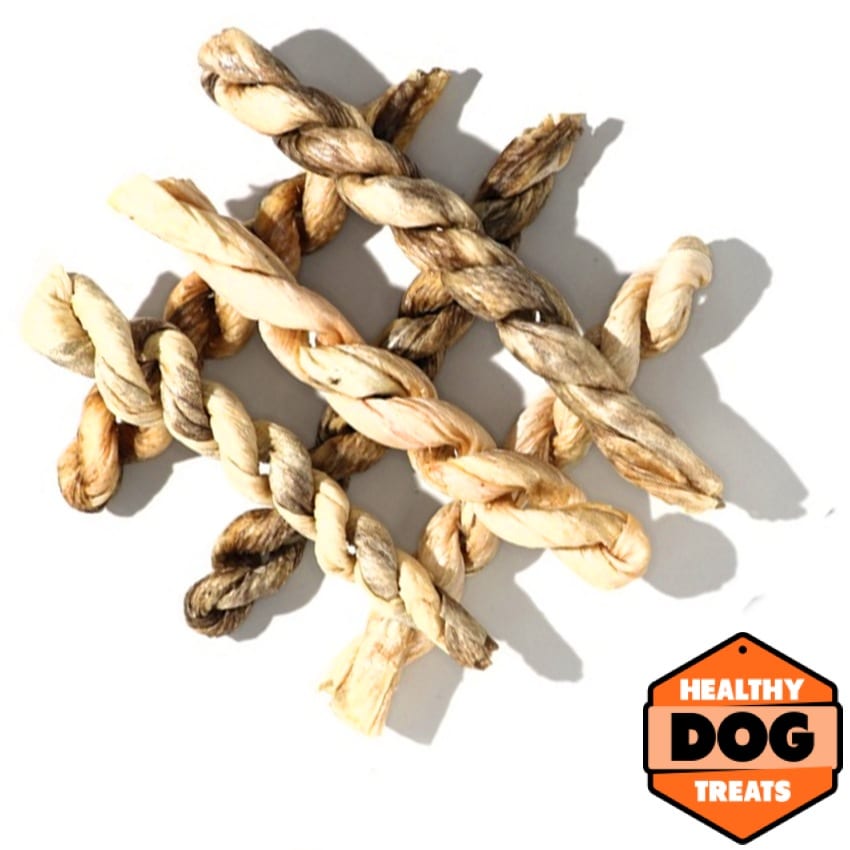 Ling Fish Skin twists - Bruces Healthy Dog treats