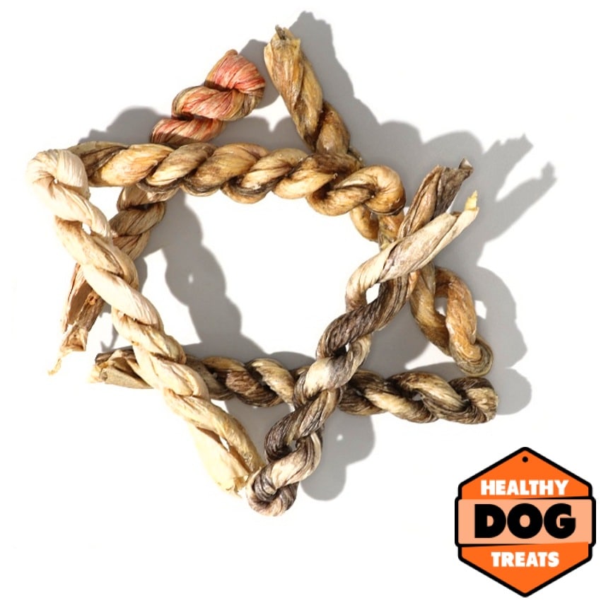 Ling Fish Skin twists - Bruces Healthy Dog treats