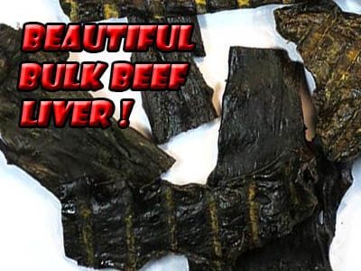 beef liver dog training treat