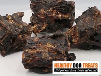 kangaroo tail pieces dog treat
