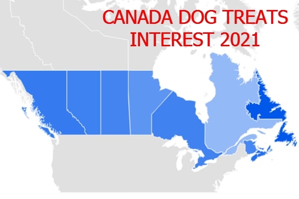 Canada dog treats interest 2021