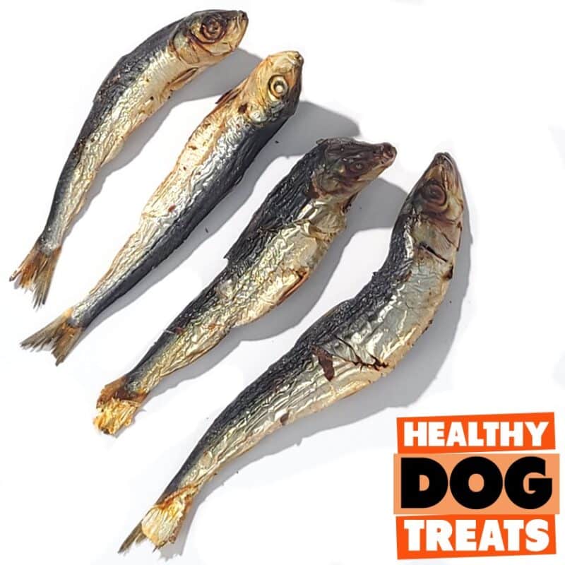 Sardine dog treats, by Bruce's Healthy dog treats