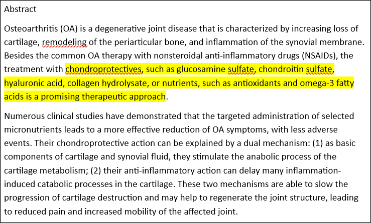 chondroitan shark cartilage abstract